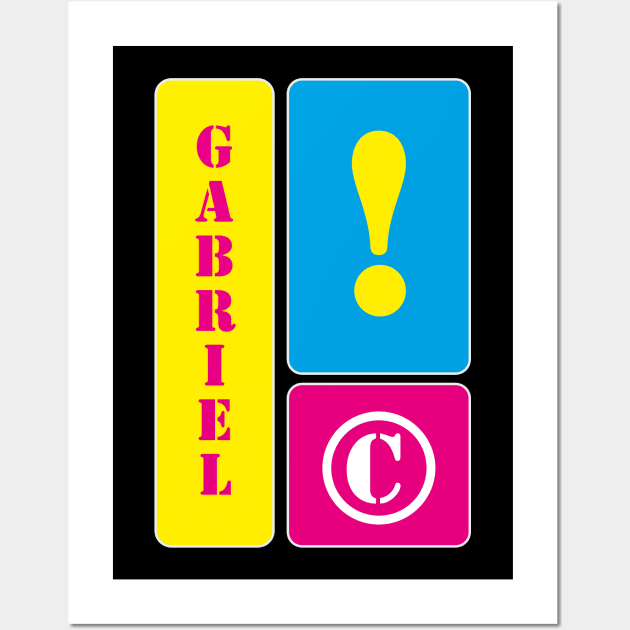 My name is Gabriel Wall Art by mallybeau mauswohn